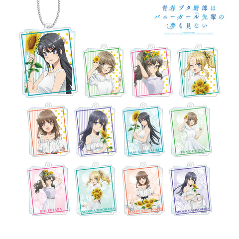Rascal Does Not Dream of Bunny Girl Senpai - Original Illustration Sunflower & White Dress Ver. Acrylic Keychain Blind Box