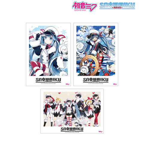 SNOW MIKU 2022 - SNOW MIKU 2022 A3 Matted Poster 3 Set